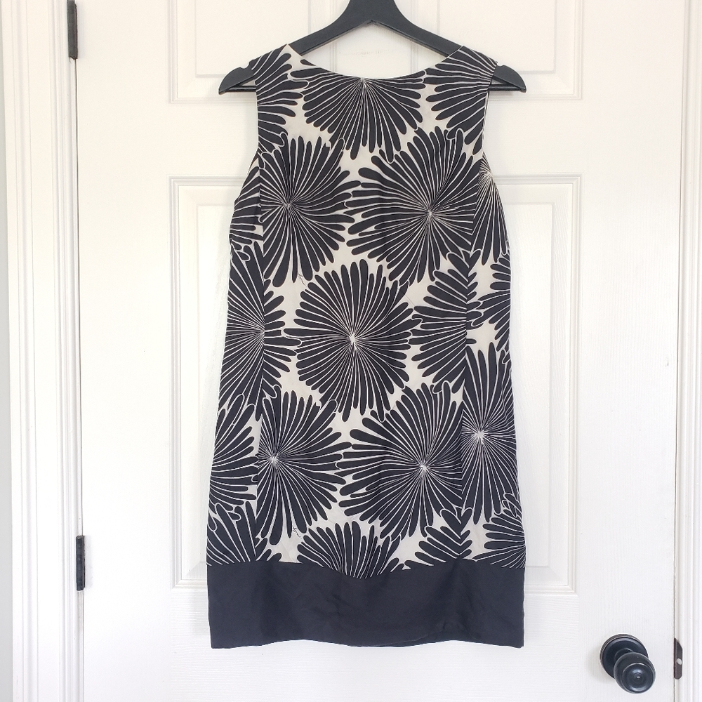 Milly silk floral shift dress